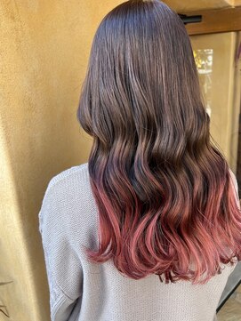 オール 西大寺店(oar) gradation ／ ピンクグラデーション