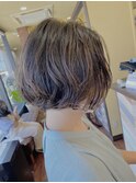 ショートボブエアリーパーマ