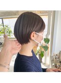 丸みショートマッシュショート耳掛けショートハンサムショート