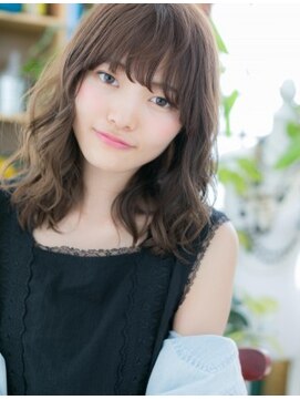 カバーヘア ブリス 志木南口駅前店(COVER HAIR bliss) 黒髪も◎大人かわいい韓国風小顔大人巻きロブa志木20代30代40代