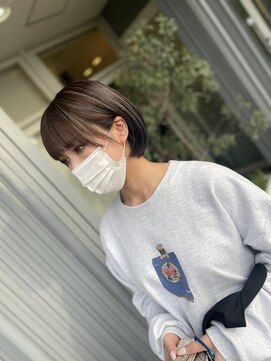 ヘアメイク アース 秋田仁井田店(HAIR & MAKE EARTH) ハイライトカラー　コンパクトボブ