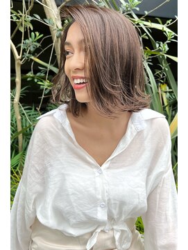 トルネード(TORNADO) 外ハネボブチョコレートグレージュ n5.20