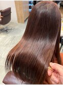 サラサラになる縮毛矯正＿ダークブラウン＿ロング［東陽町］