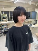 ボブ/ミニボブ/切りっぱなしボブ/ミディアム/ミディアムボブ