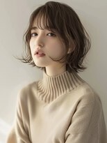 アルトリスト(Altruist Aging×HAIR&SPA)&nbsp;★ダークアッシュ大人ガーリーボブ着物ミディアムレイヤーカット