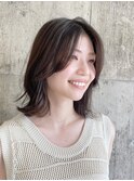 レイヤーボブ/秋カラー/顔周りカット