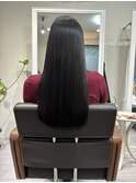 髪質改善×ストレートロング切りっぱなし