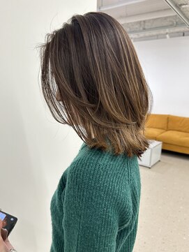 ノウハウ タニマチ(KNOWHOW tanimachi) グラデーションベージュな顔まわりレイヤー