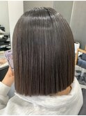 髪質改善×切りっぱなしボブ