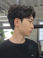 メンズ/センターパート/アップバング/ニュアンスパーマ