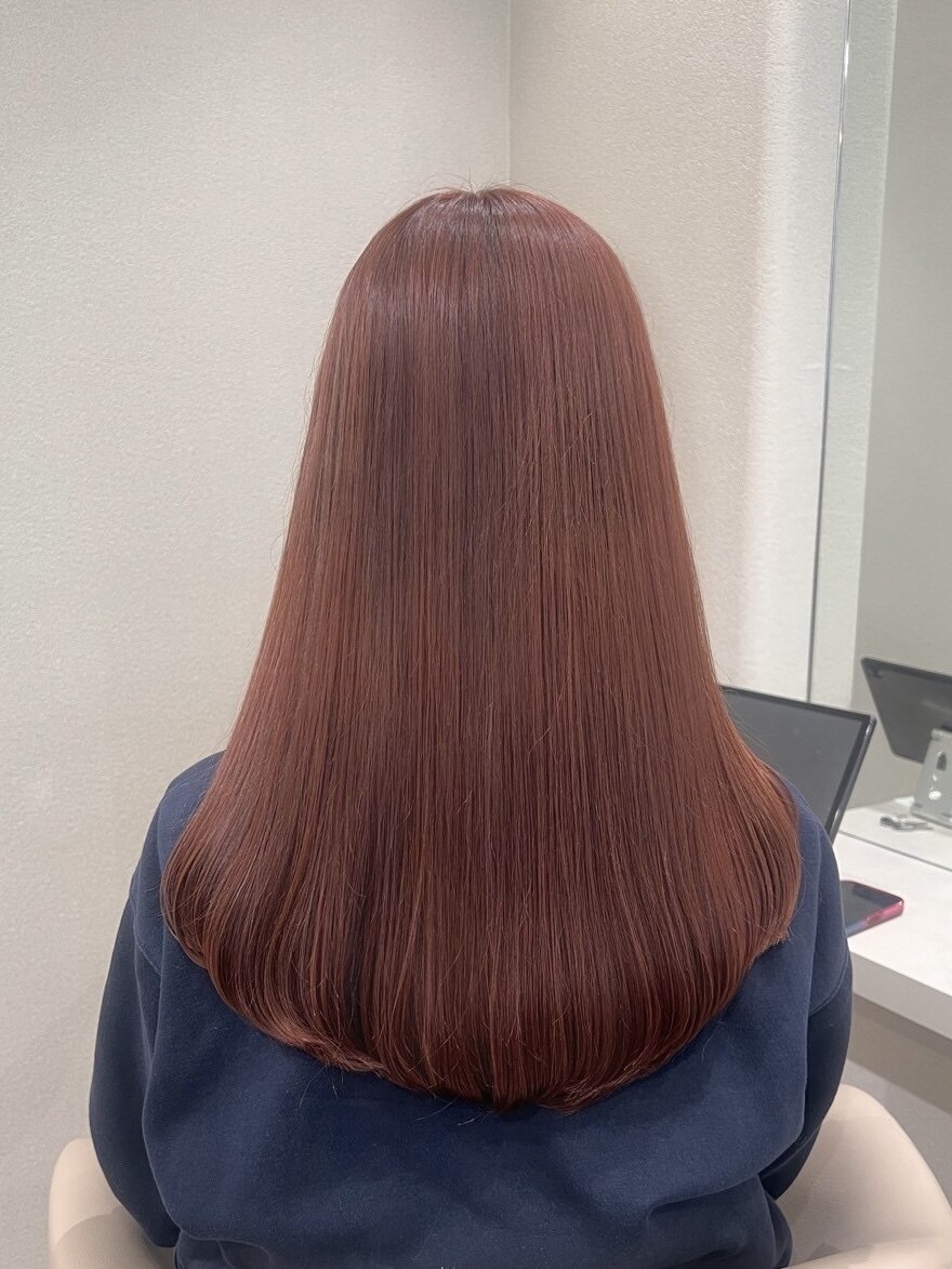 艶感ピンクベージュ/表参道/原宿/女性美容師