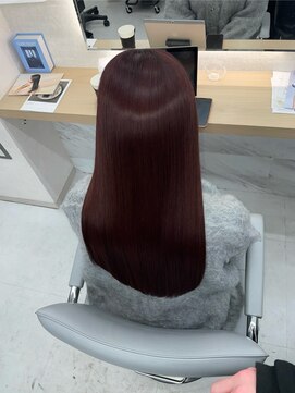 ユアーズヘア 東新宿店(youres hair) 縮毛矯正&韓国風暖色カラー