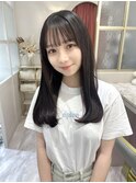 前髪カットが可愛い☆髪質改善ストレートヘア
