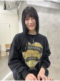 黒髪ストレート