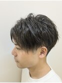 センターパート/オリーブグレージュ