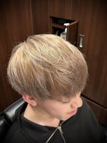 ヒロギンザ 池袋 サンシャイン通り店(HIRO GINZA) ショートマッシュウルフ ミルクティーベージュ ブロンド 池袋