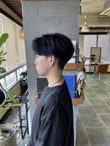 イロプラスソイ(iro + soi)&nbsp;ディープブルー×センターパート！　iro+soi オオミダ！！