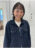ミニマムボブ×パラパラ束感バング