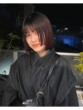 エレノア 藤沢(Eleanor) 【姫カットボブ×パープルカラー】