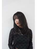 ミヨン 京都烏丸店(miyon)&nbsp;【miyon】韓国レイヤーカット×暗髪カラー×髪質改善