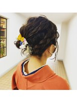 フラココ 神楽坂(hurakoko kagurazaka)&nbsp;【廣田真弓】卒業式袴スタイルボブアレンジ