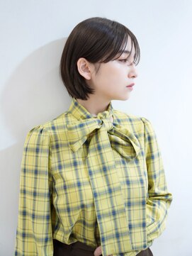 似合わせカット×ナチュラルカラーのショートボブ