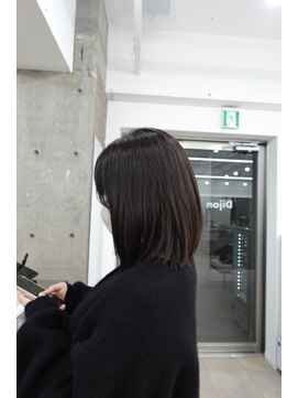 ディジョン 自由ヶ丘(Dijon) 韓国顔まわりレイヤーカットグレージュオリーブベージュブラウン