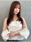 ミディアムレイヤーカット前髪カット大人ガーリー髪質改善仙台