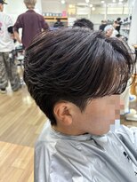 オーシャントーキョー 大阪(OCEAN TOKYO) ワックスなしツーブロックメンズセンターパートニュアンスパーマ