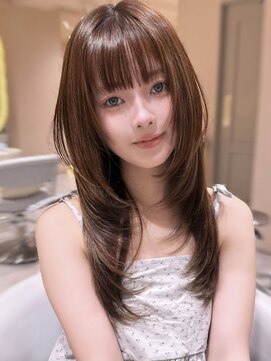 サンド ミュウ 横浜店(sand mieu) レイヤーカット/ハッシュカット/髪質改善/グレージュ/横浜