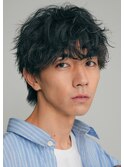 渋谷メンズパーマフェザーパーマシャドウパーマセンターパート