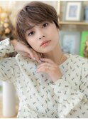 暗髪オリーブグレージュハンサムショートウルフc8川口20代30代