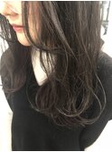 インナーカラー紫  ×  ふわふわレイヤー