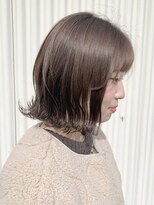 ハンズクラン(HANDS CLAN)&nbsp;切りっぱなしボブ × 透明感カラー