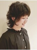 ワンランク上のカジュアルウルフウェーブ/前髪パーマ