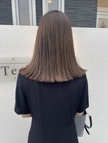 ヘアー テクニカ(hair Technica)&nbsp;ベージュ×切りっぱなし☆