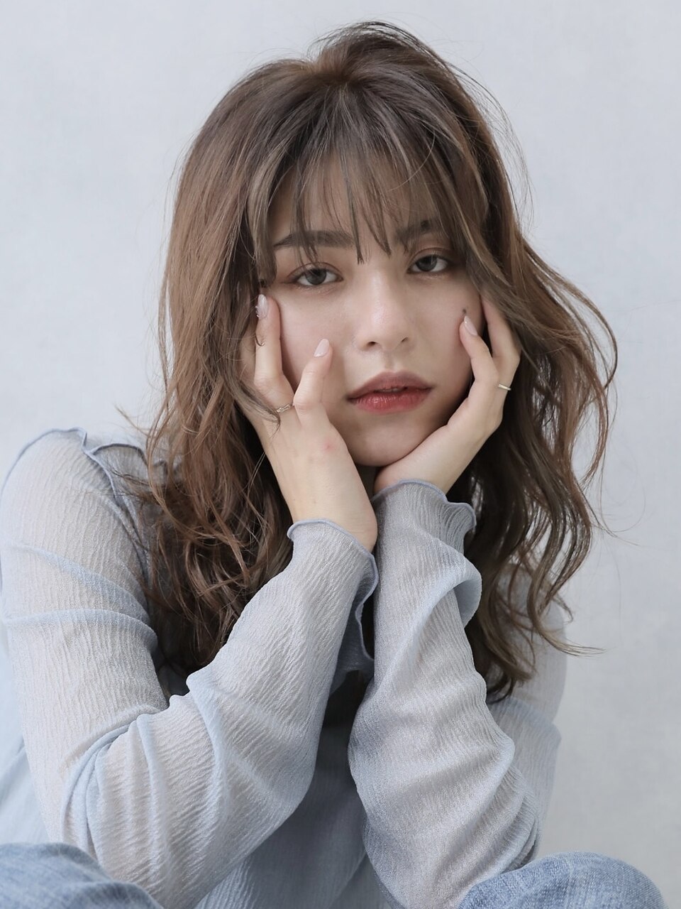 【美髪強化】カット+トレンド艶カラー+ディープレイヤートリートメント￥8300
