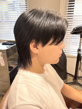 ダルシット(dulcet★★★) 【★★★】マッシュウルフ/ブルーブラック/センターパート