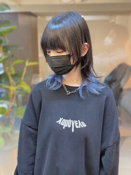 ディア(.eer) インナーカラー×ロブルフ 秋冬デザインカラー♪ウルフヘア