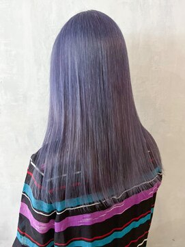 アルバム 渋谷パルコ(ALBUM) パープルシルバー_エアリーロングピンクブラウン_ba401821