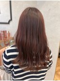 うるツヤピンクブラウンふんわりカールブラウン【中居】