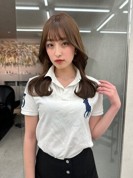 ロンド マーレ 天神大名店(Lond mare) ピンクブラウン/暖色カラー/カシスピンク/韓国ヘア/顔周りカット