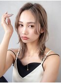 大人可愛い美髪小顔カットミルクティーベージュ20代30代268