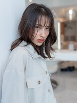 大人かわいい/韓国レイヤー/くびれ巻き/レイヤーカット/前髪