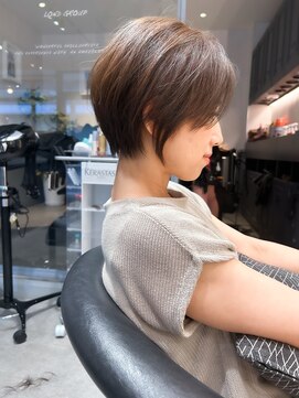 ロンドジェネルーズ 柏(Lond generous) 【斉藤】ショート×白髪ぼかし×グレー【白髪染め可】【柏】