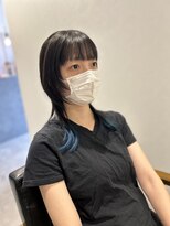 ノア(noah.)&nbsp;一度のブリーチで青い裾カラー/ウルフ