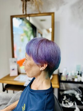 ヘアーデザイン ピニック(hair design P2C) 色落ちを楽しめるカラー