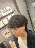 波巻きパーマ