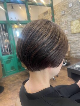 ヘアーラウンジ アンフィ 井土ヶ谷(Hair Lounge Anphi) ボブショート／ラベンダーベージュ