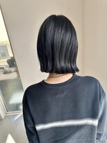 リノア 鵠沼海岸(LINOA)&nbsp;デザインカラー/レイヤーカット/ウェットヘア/オリーブベージュ